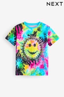 Multi Tie Dye All-Over Print Short Sleeve T-Shirt (3-16yrs) (N17945) | $17 - $22