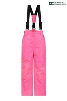 Mountain Warehouse Pink Kids Galaxy Water Resistant Long Padded Trousers (N18166) | SGD 77