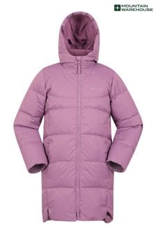 Mountain Warehouse Purple Long Line Down Kids Jacket (N18210) | $171