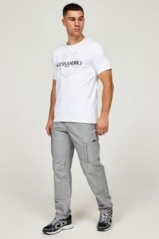 Alessandro Zavetti Grey Lodetti Cargo Trousers (N18366) | 380 zł