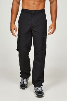 Alessandro Zavetti Lodetti Cargo Black Trousers (N18367) | $103
