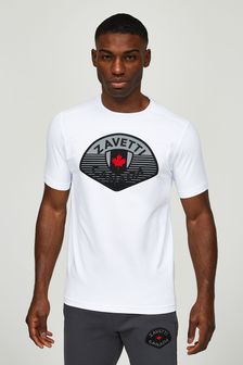 Белая футболка со светоотражающей отделкой Zavetti Canada Botticini (N18399) | €40