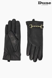 Dune London Black Snaffle Detail Ilya Leather Gloves (N18509) | 77 €