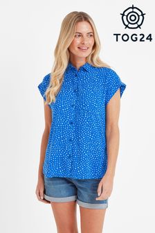 Tog 24 Blue Alston Short Sleeve Shirt (N18638) | $90