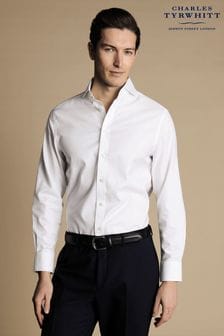 Charles Tyrwhitt White Non-iron Twill Extreme Cutaway Slim Fit Shirt (N18849) | 100 €