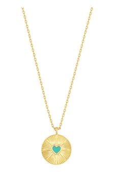 Inicio Gold Plated Heart Pendant Necklace (N18891) | 173 QAR