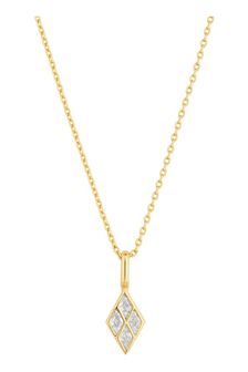 Inicio Diamond Shape Cubic Zirconia Pendant Necklace In Gift Pouch