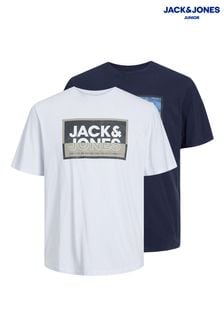 JACK & JONES JUNIOR Blue Crew Neck T-Shirts Pack (N18949) | $33