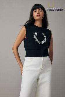 Fred perry black and white jumper deals
