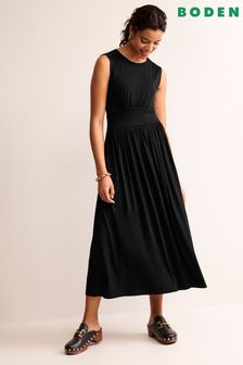 Boden Black Petite Thea Sleeveless Midi Dress (N20247) | 396 QAR