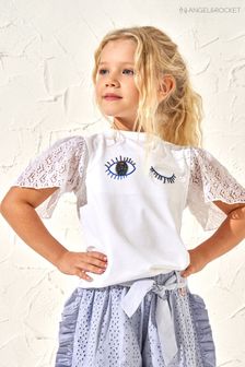 Angel & Rocket Maya Beady Eye White T-Shirt (N20269) | €17.50 - €22.50