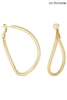 Jon Richard Gold Tone Stainless Steel Large Twist Hoop Earrings (N20386) | HK$206