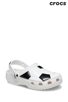 Crocs White Classic Toddler Soccer Ball Clogs (N20404) | $60