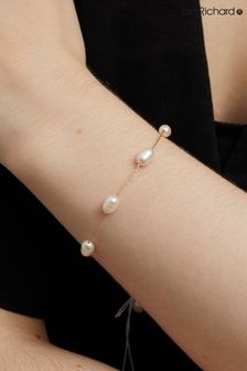 Jon Richard Gold Tone Fine Chain And Freshwater Pearl Bracelet (N20454) | HK$257