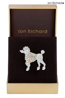 Jon Richard Silver Tone Gift Boxed Aurora Borealis Poodle Brooch (N20464) | SGD 48