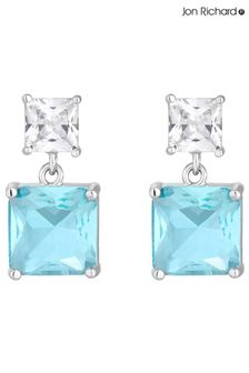 Jon Richard Tone Cubic Zirconia Cushion Drop Earrings (N20557) | kr370