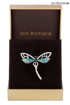 Jon Richard Tone Gift Boxed Abalone Dragonfly Brooch