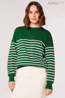 綠色 - Apricot 圓領條紋套衫 (N20603) | NT$1,630
