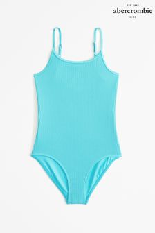 Abercrombie & Fitch Blue Ombre Ribbed Swimsuit (N20687) | AED216
