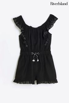 River Island Girls Bow Back Playsuit