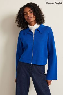 Phase Eight Blue Maisie Zip Jacket (N20826) | €126