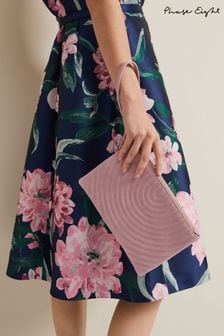 Phase Eight Pink Stitch Detail Clutch Bag (N20841) | $174