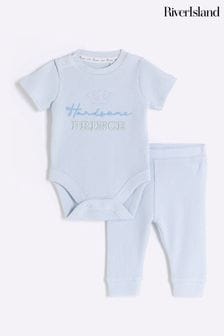 River Island Blue Baby Boys Romper Suit (N20859) | $29