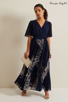 Phase Eight Kurzgröße Abigail Wadenlanges, plissiertes Kleid mit Print (N20881) | 259 €