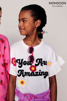 Monsoon You Are Amazing White T-Shirt (N21049) | €25 - €28