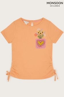 Monsoon Orange Crochet Pocket Top (N21101) | $35 - $44
