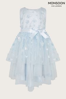 Monsoon Blue Ivy 3D Floral Dress (N21106) | AED426 - AED497