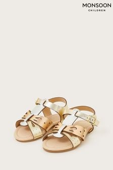 Monsoon Gold Baby Butterfly Sandals (N21114) | €25