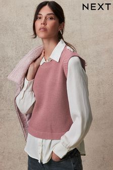 Ružovkastá - Gem Button Shirt Layer Jumper (N21306) | €41