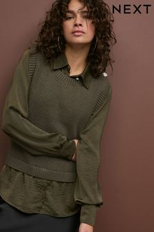 Green Jumpers Khaki Lime Jumpers For Women Next Bahrain