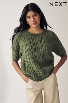 Green Short Sleeve Casual Jumpers Next Luxembourg