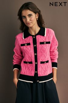 Bright pink ladies jacket deals