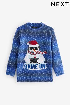 Jumpers Blue Christmas Novelty Casual Christmasjumpers Next Luxembourg
