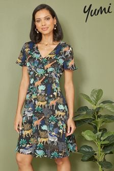 Yumi熱帶雨林印花傘裙 (N22038) | NT$2,100