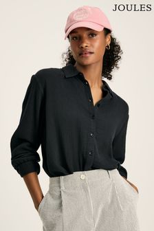 Joules Navy Nell Button Through Blouse (N22189) | $77