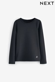 Black Long Sleeve Base Layer Top (3-16yrs) (N22192) | €14 - €23