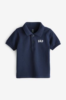 Gap Navy/Blue Logo Pique Baby Polo Shirt (Newborn-5yrs) (N22267) | €13