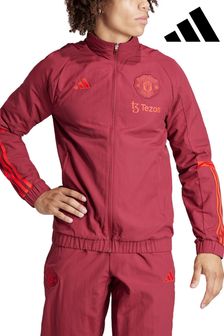 Roșu închis - Jachetă de prezentare europeană pentru formare Adidas Manchester United (N22459) | 448 LEI