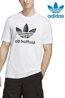 Weiß - adidas Manchester United X Originals T-Shirt mit Dreiblatt-Logo (N22548) | 47 €