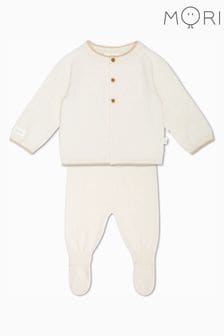 MORI Baby-Geschenkset mit Strickpullover & Leggings aus Bio-Baumwolle (N22813) | 101 €