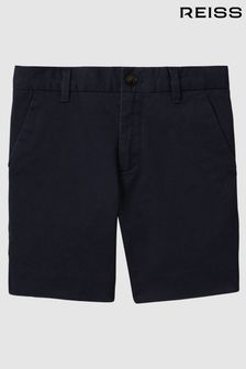 Reiss Navy Wicket Teen Casual Chino Shorts (N22867) | 250 QAR