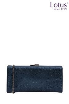 Lotus Blue Clutch Bag With Chain (N23025) | $132