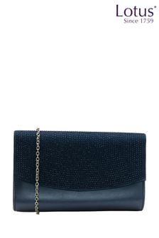 Lotus Blue Clutch Bag With Chain (N23035) | OMR26