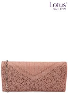 Lotus Pink Clutch Bag with Chain (N23059) | $80
