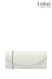 Weiß - Lotus Clutch-Tasche mit Kette (N23072) | 77 €
