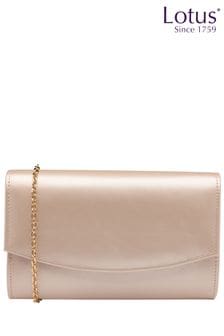 Lotus Natural Clutch Bag with Chain (N23077) | €63